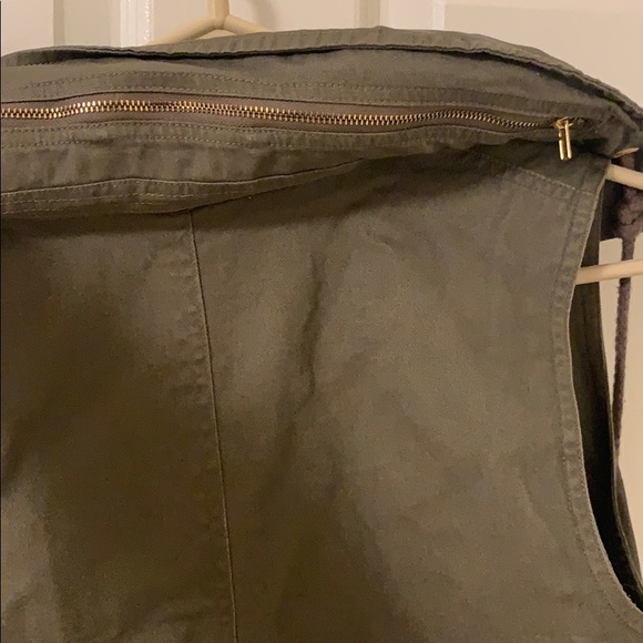 Army green vest button down jacket - Picture 4 of 4